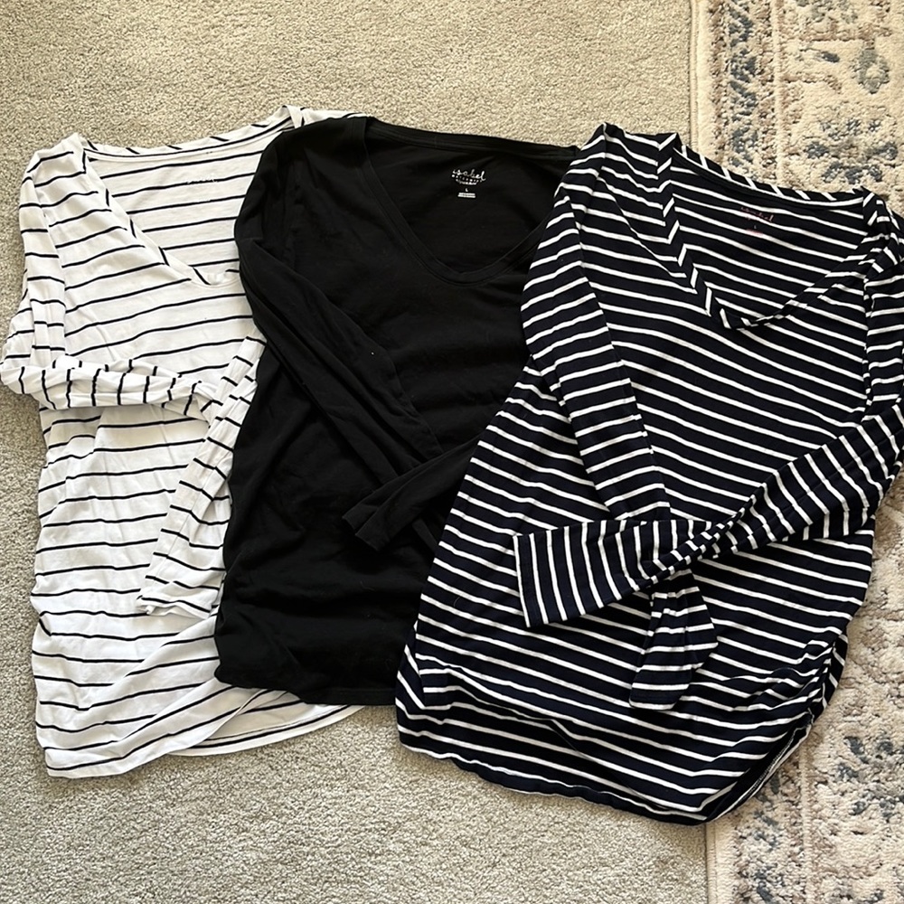 Long sleeve maternity shirt